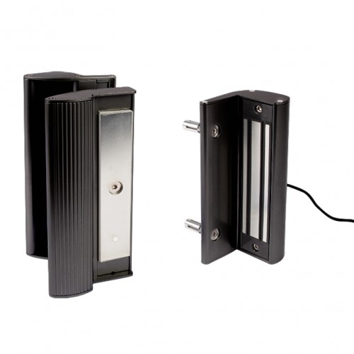 Locinox MAG6000 Surface-Mounted Magnetic Lock With Integrated Handles (600 KG, Black) Locinox MAG6000 Surface-Mounted Magnetic Lock With Integrated Handles (600 KG, Black)